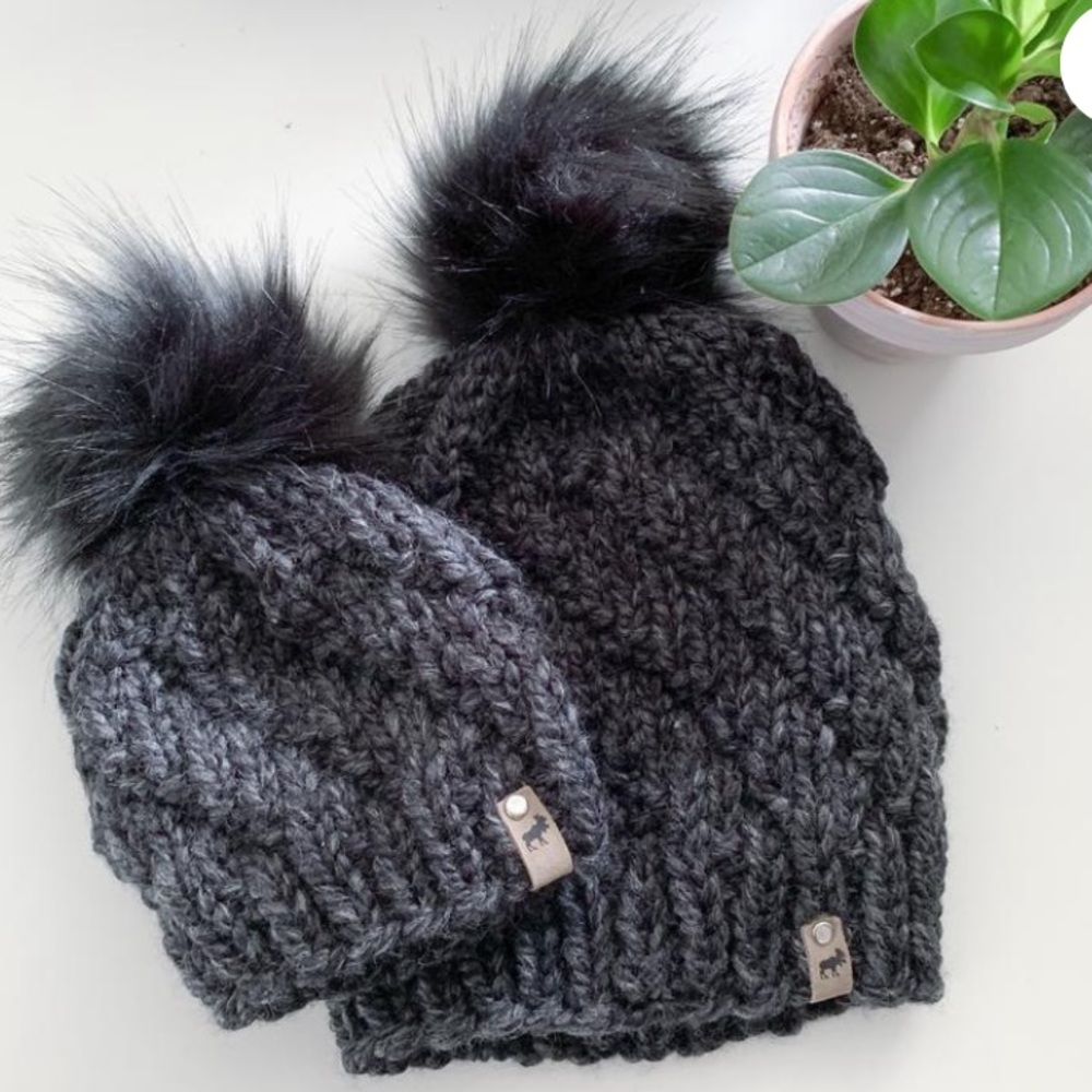 NWT Matching Mom and Baby Handmade Toques